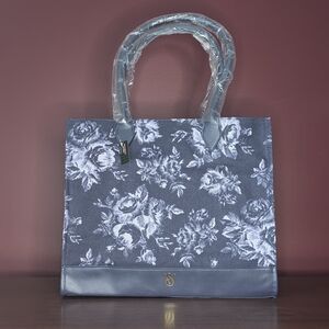 Victoria's Secret Gray Floral Tote